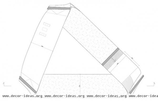 Floor plan for Landscape House by Universe Architecture