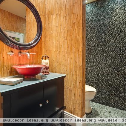 asian bathroom by Catherine Monaghan of Kitchens Southwest