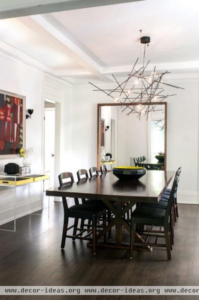 contemporary dining room by Shirley Meisels