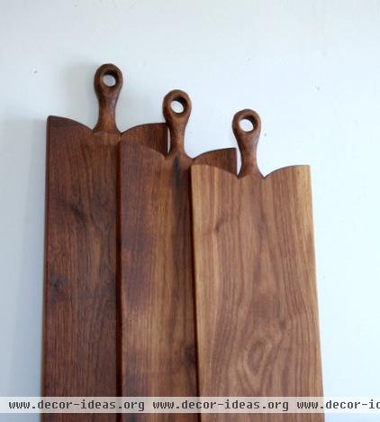 traditional knives and chopping boards by Etsy