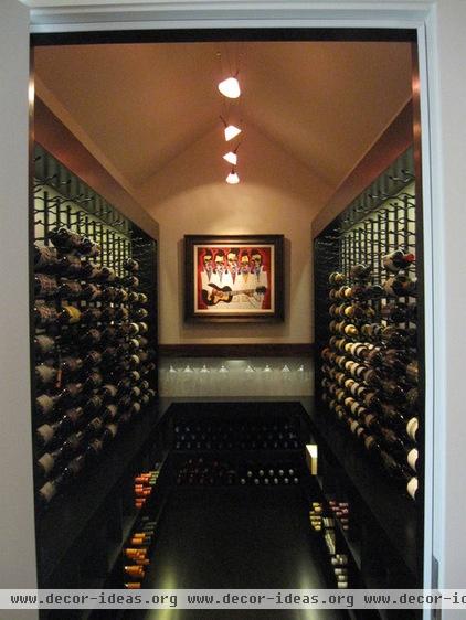 contemporary wine cellar by Kessick Wine Cellars