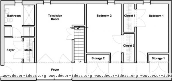 modern floor plan by Kariouk Associates