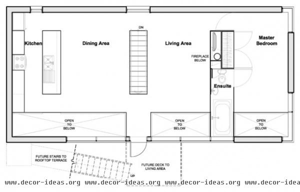 modern floor plan by Kariouk Associates