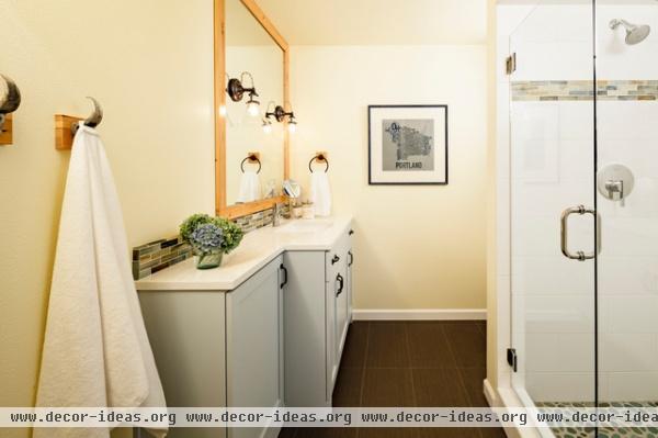 Industrial Chic Basement - contemporary - bathroom - portland Industrial Chic Basement - contemporary - bathroom - portland