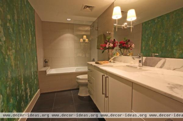Contemporary high rise - contemporary - bathroom - houston Contemporary high rise - contemporary - bathroom - houston