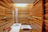 Japanese Bath House Inspired Bathroom - asian - bathroom - portland