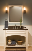 Lakeshore Cottage Bath - tropical - bathroom - minneapolis