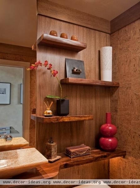 Zen Spa Powder Room Remodel: Media, PA - contemporary - bathroom - philadelphia