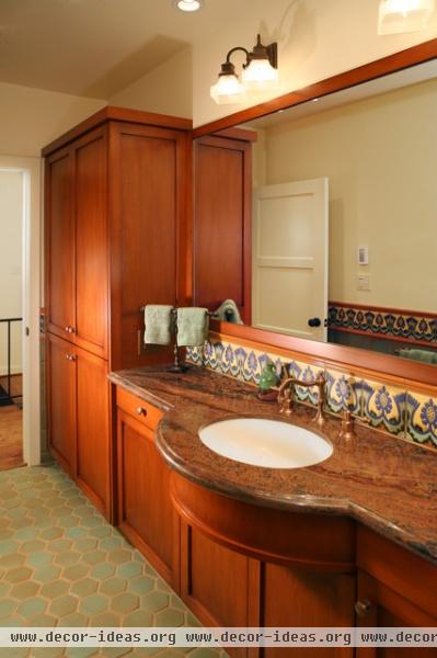 Spanish Revival Restoration - mediterranean - bathroom - los angeles