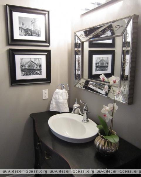 Powder Room Transformation - eclectic - bathroom - ottawa