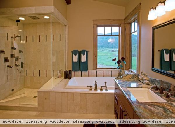 Catamount Ranch - traditional - bathroom - denver