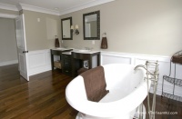 Wainscot and Picture Frames - traditional - bathroom
