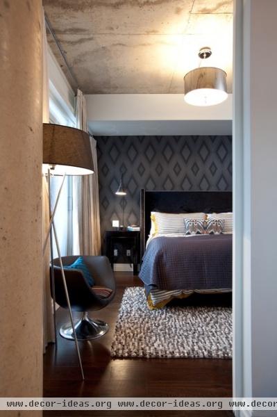 King West Bachelor Suite - contemporary - bedroom - toronto