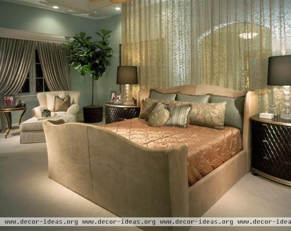 Fisher Island - traditional - bedroom - miami