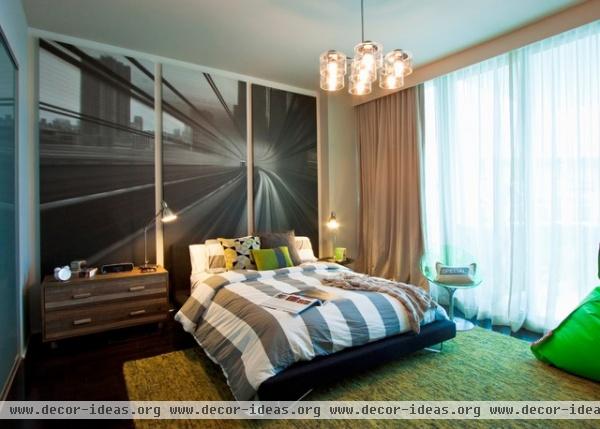 DKOR Interiors - Interior Design at the Beach Club, Miami Beach, FL - contemporary - bedroom - miami