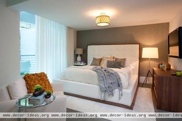 DKOR Interiors - Interior Designers Miami - Modern - South Beach Chic - modern - bedroom - miami