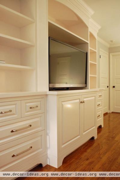 Classic Bedroom Entertainment Center - traditional - bedroom - new york