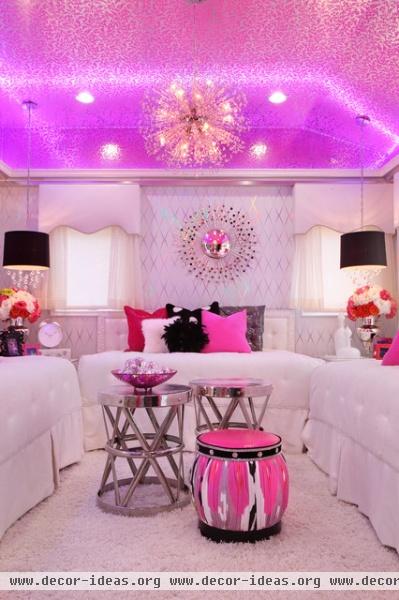 glam dance studio - contemporary - bedroom - los angeles