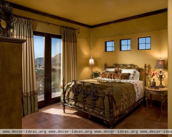 Old World - Fountain Hills - mediterranean - bedroom - phoenix