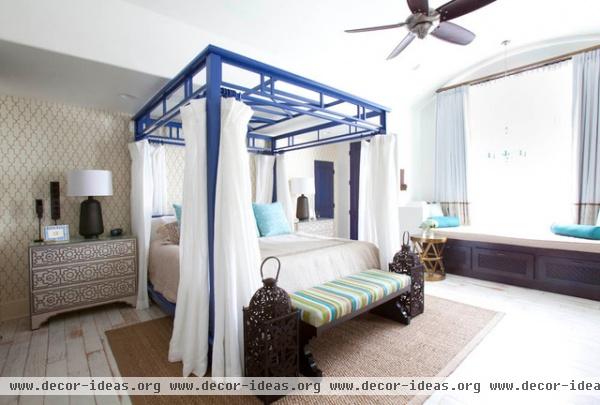 Southampton Moroccan - eclectic - bedroom - houston