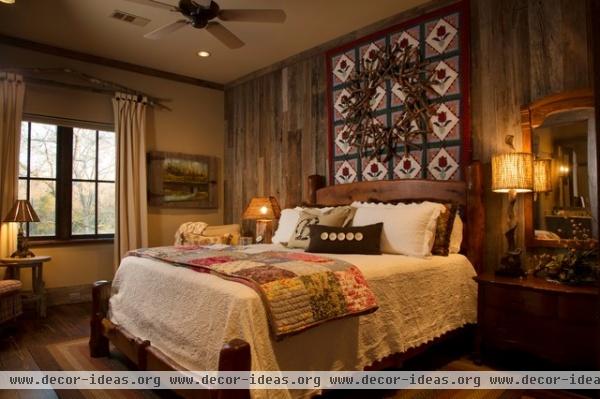 Tuscan Villa - traditional - bedroom - houston