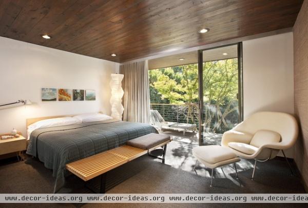 Montecito Mid-Century Master Bedroom - modern - bedroom - santa barbara