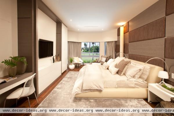 Miami Interior Designers - A Modern Miami Home by DKOR Interiors - contemporary - bedroom - miami