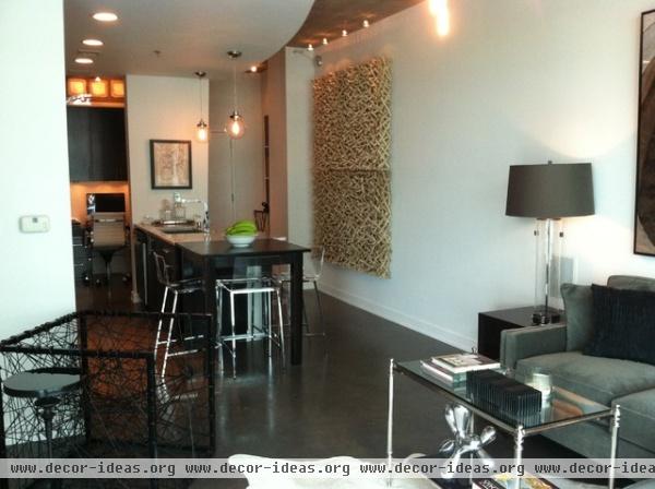Modern Midtown Remodel - contemporary - living room - atlanta