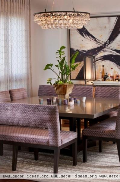 contemporary dining room by Lori Gentile Interior Design