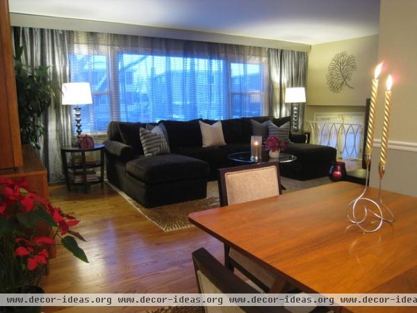 eclectic living room by EDYTA & CO. INTERIOR DESIGN