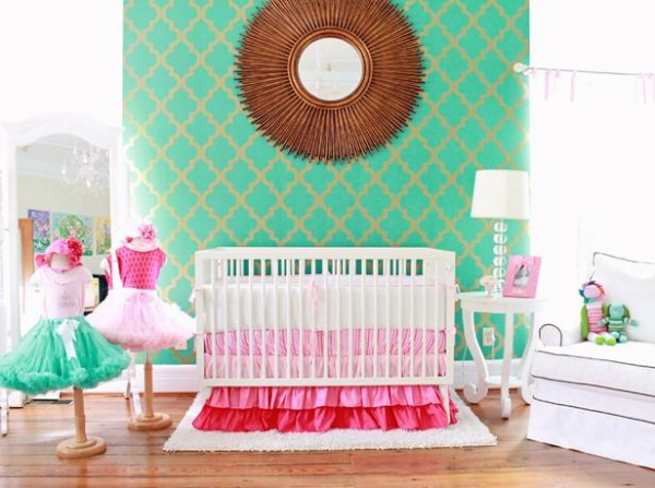 Mid-Century Modern Girl's Nursery : Designers' Portfolio