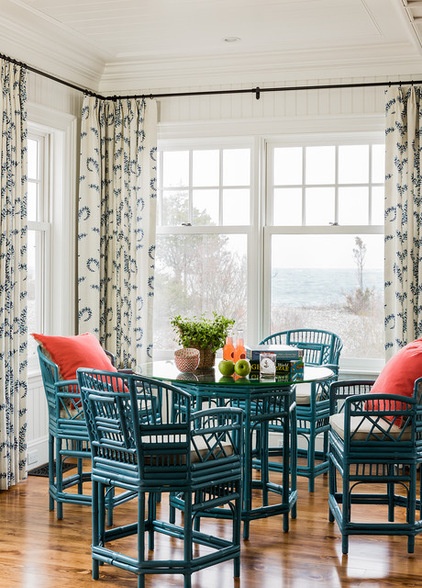 Beach Style Dining Room by Katie Rosenfeld Design