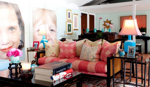 Eclectic Living Room by Hillary Thomas Designs