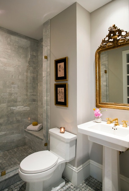 Traditional Bathroom by Tanya Capaldo Designs