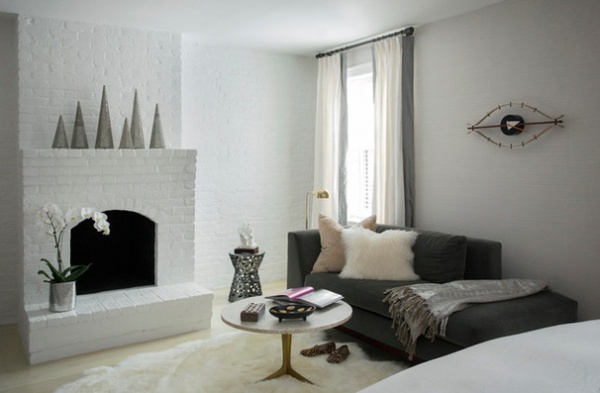 Transitional Living Room by Tanya Capaldo Designs