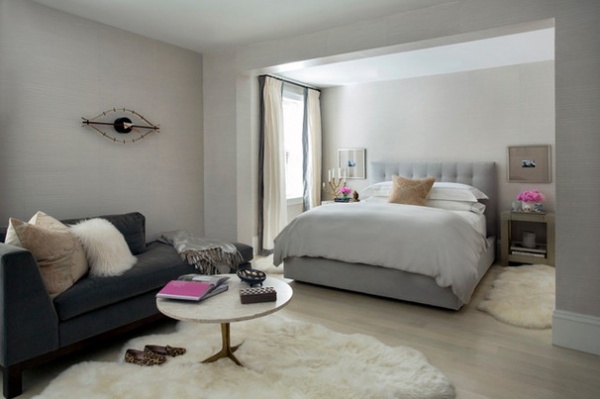 Transitional Bedroom by Tanya Capaldo Designs