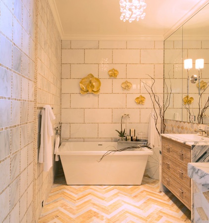 Traditional Bathroom by Carolyn Reyes