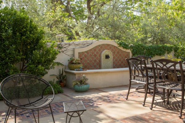 Mediterranean Patio by Margot Hartford Photography