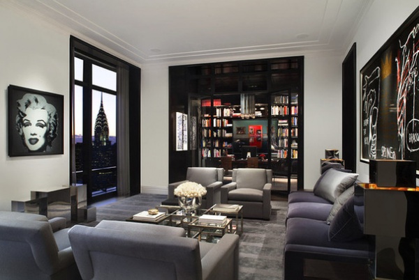 Contemporary Living Room by Robert Granoff