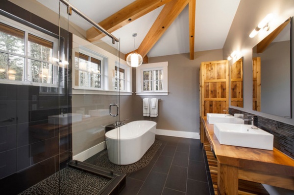 Transitional Bathroom by Icon Developments Ltd