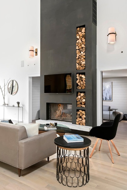 Contemporary Living Room by Linc Thelen Design