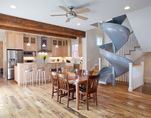 Transitional Kitchen by Coburn Development