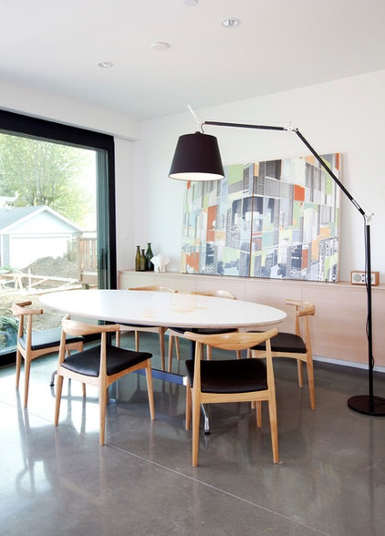 Scandinavian Dining Room by Project 22 Design Inc
