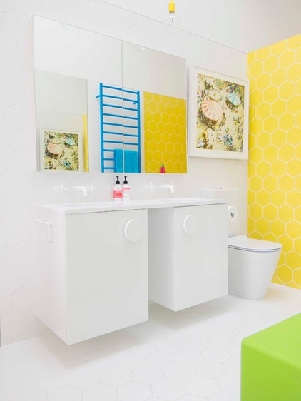 Eclectic Bathroom by Alex Fulton Design