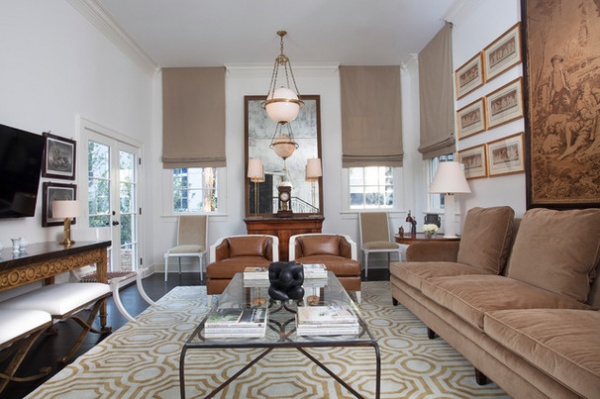 Traditional Living Room by TY LARKINS INTERIORS