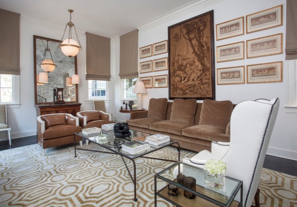 Traditional Living Room by TY LARKINS INTERIORS