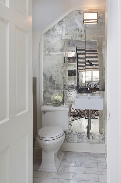 Traditional Powder Room by TY LARKINS INTERIORS