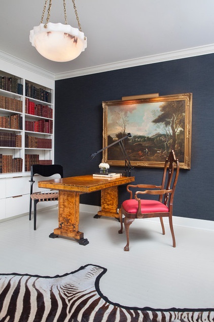 Traditional Home Office by TY LARKINS INTERIORS