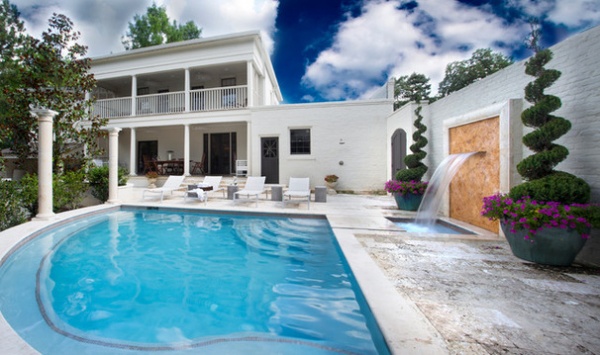 Traditional Pool by TY LARKINS INTERIORS