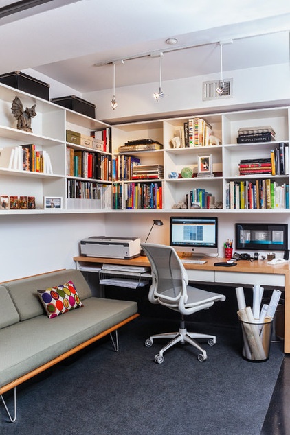 Contemporary Home Office by Patrick Brian Jones PLLC